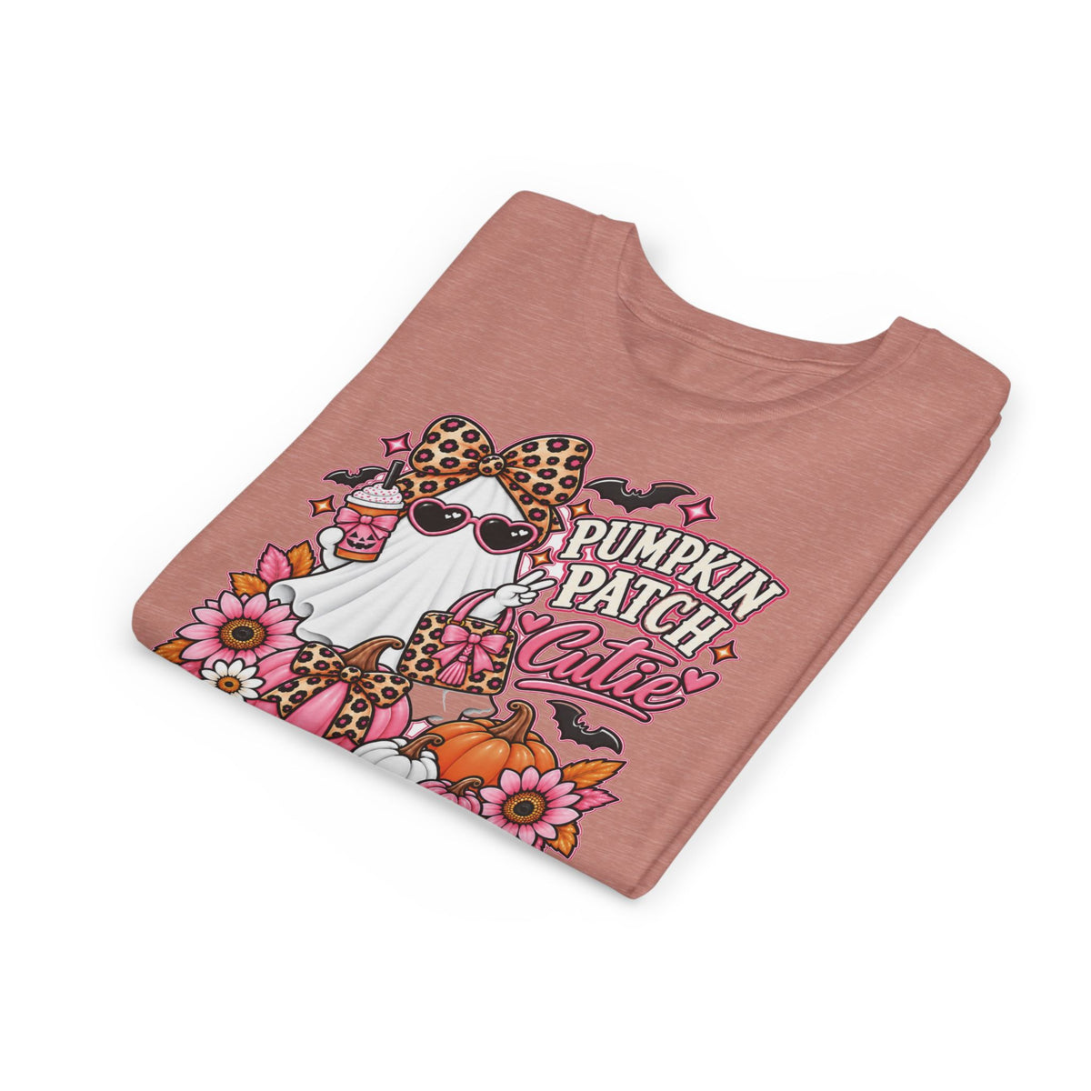Pumpkin Patch Cutie Youth Halloween T-Shirt – Cute Ghost Tee