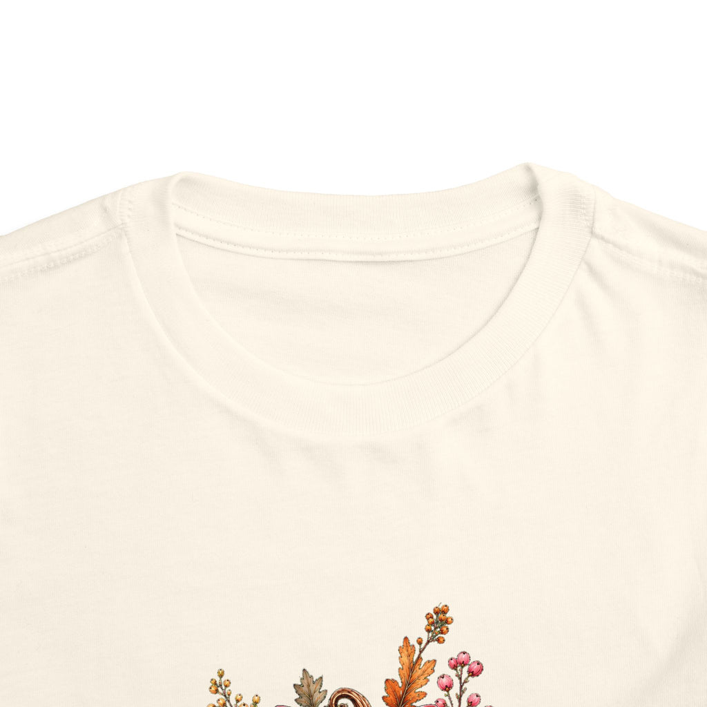 Toddler Girls’ Leopard Pumpkin T-Shirt – Pink Boutique Fall Graphic, Bella+Canvas