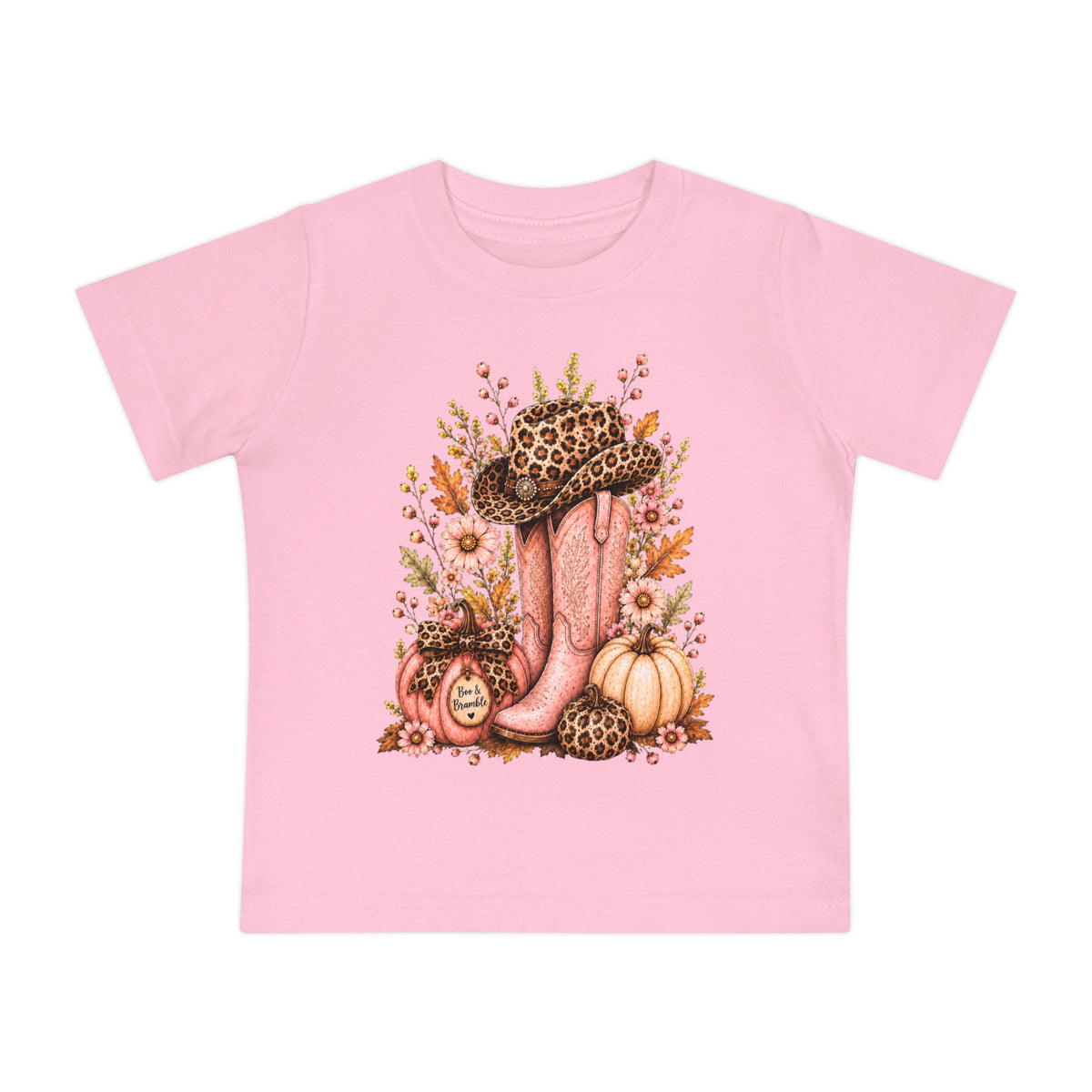 Western Cowgirl Pumpkin Baby Fall Season Tee