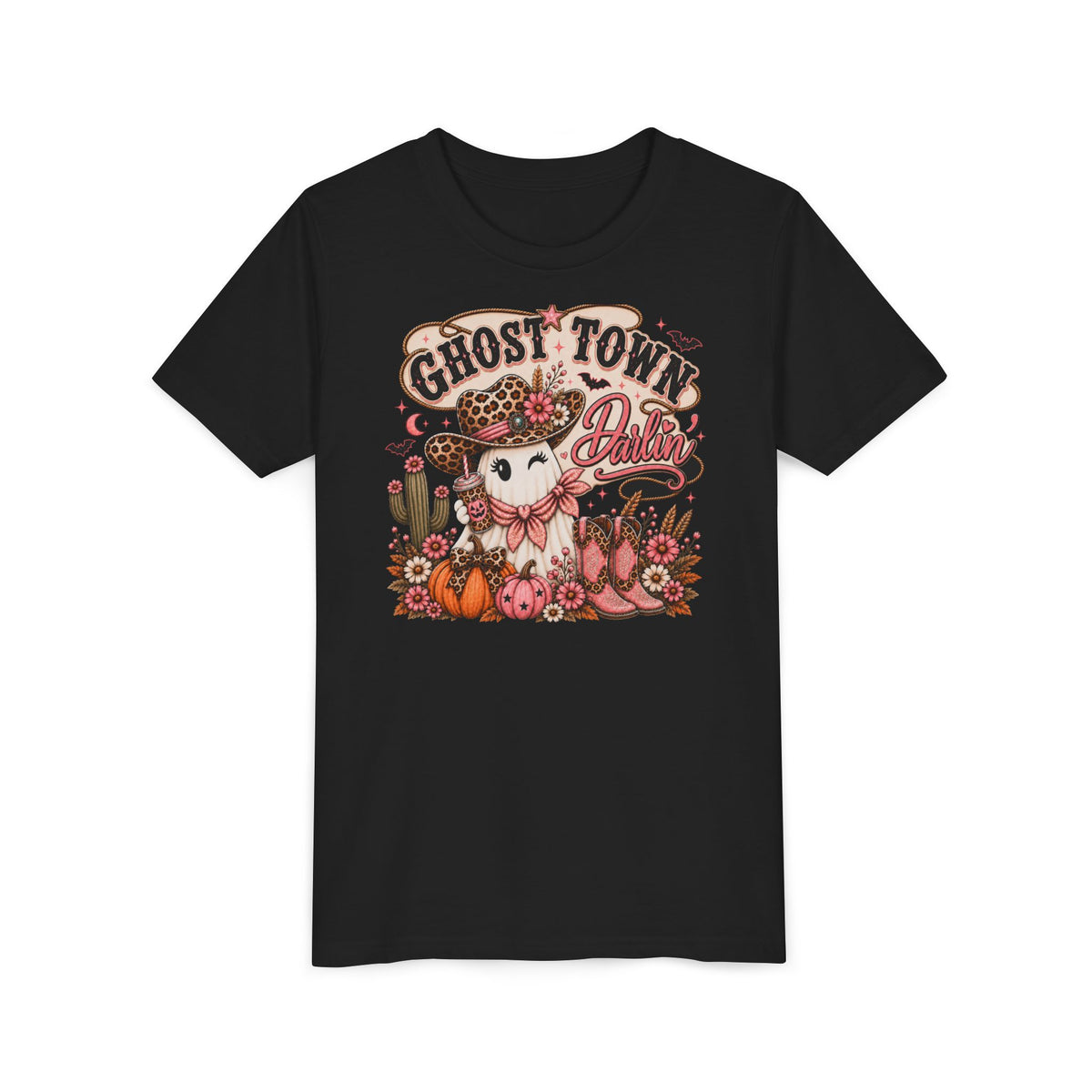 Ghost Town Darlin’ Girls’ Western Halloween Tee