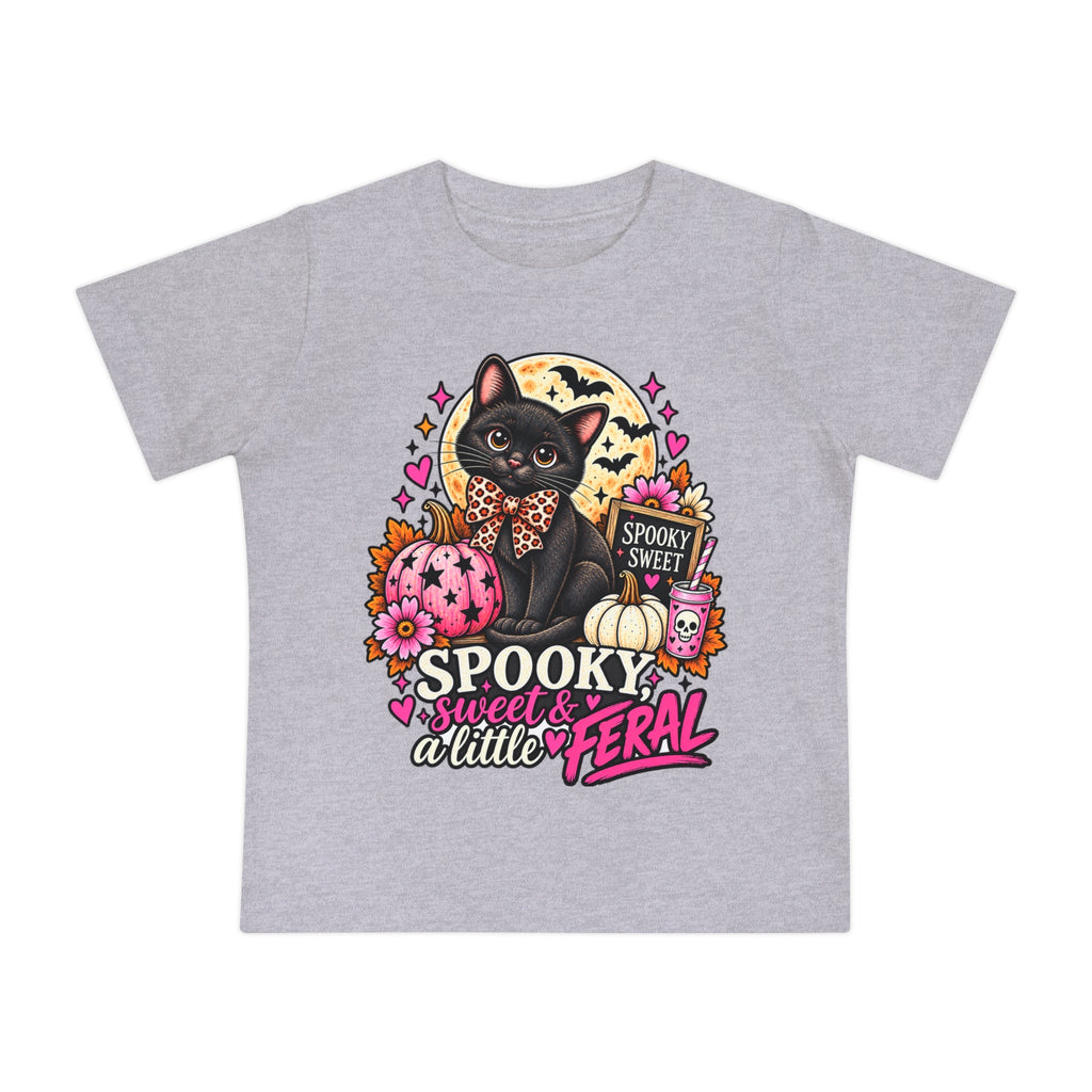 Spooky, Sweet & a Little Feral Baby Halloween T-Shirt