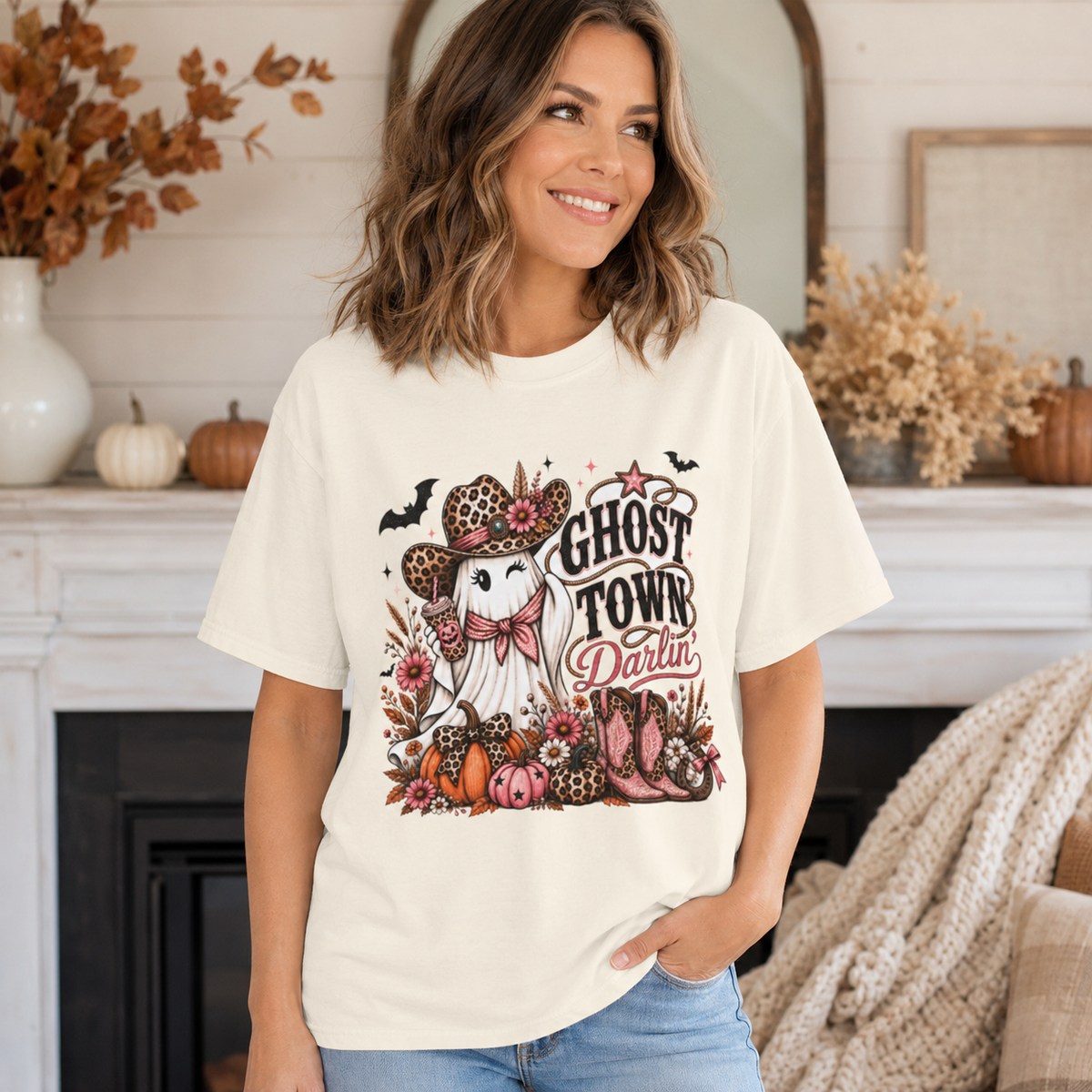 Ghost Town Darlin’ Western Halloween Tee | Comfort Colors®