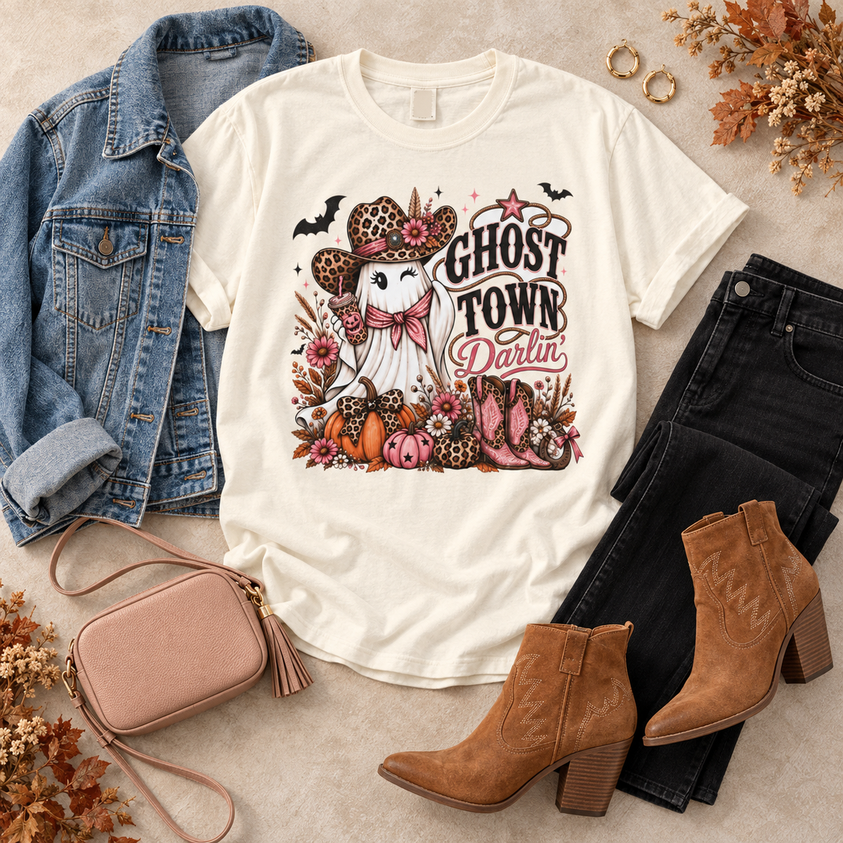 Ghost Town Darlin’ Western Halloween Tee | Comfort Colors®