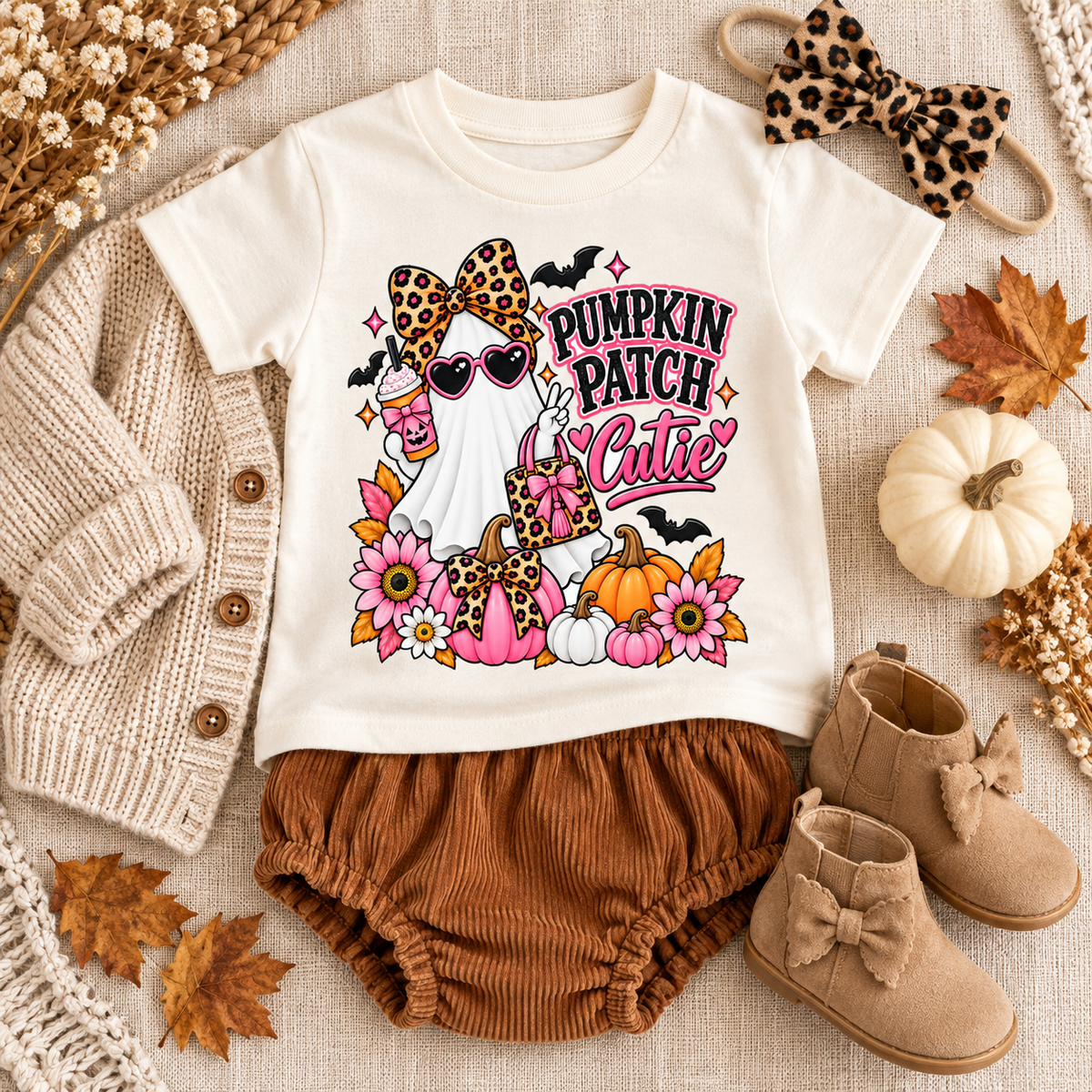 Pumpkin Patch Cutie Baby Halloween Shirt – Cute Ghost Infant Tee
