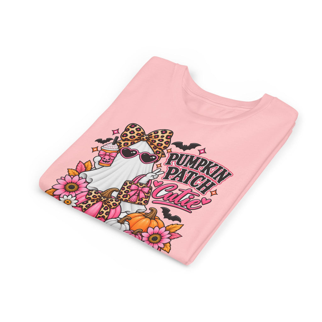 Pumpkin Patch Cutie Youth Halloween T-Shirt – Cute Ghost Tee