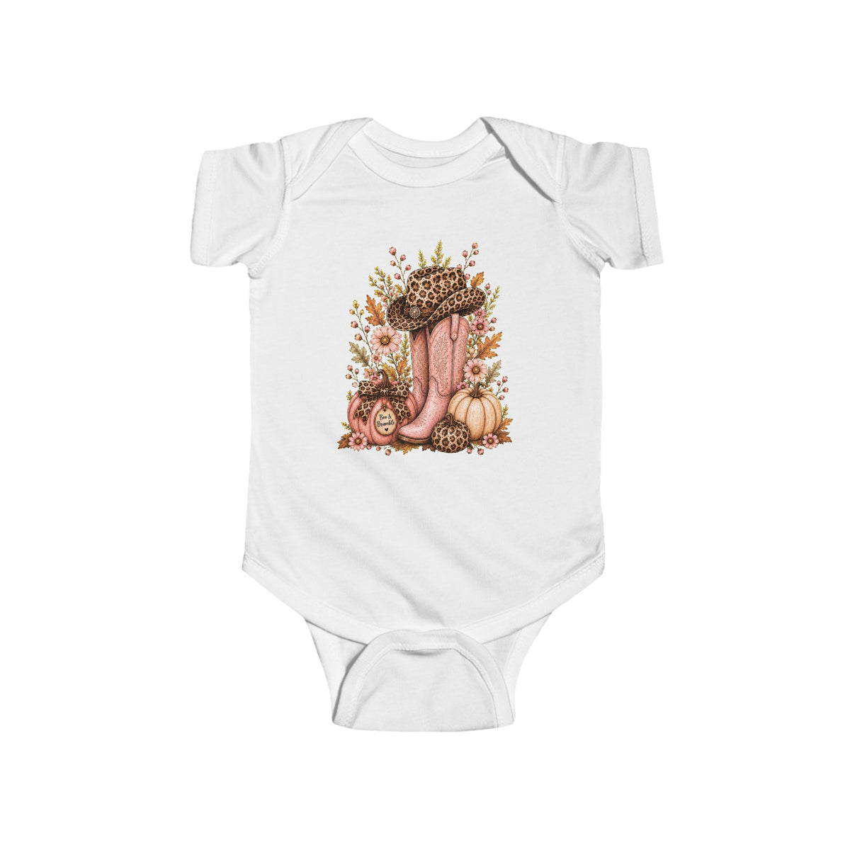Western Cowgirl Pumpkin Infant Onesie Fall Season
