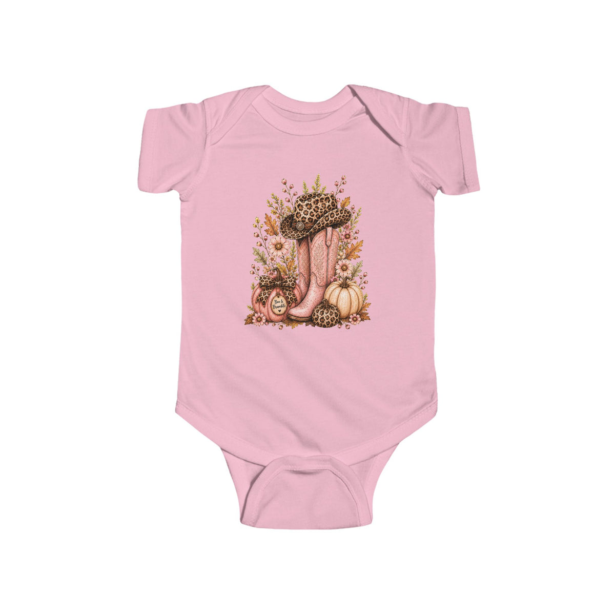 Western Cowgirl Pumpkin Infant Onesie Fall Season