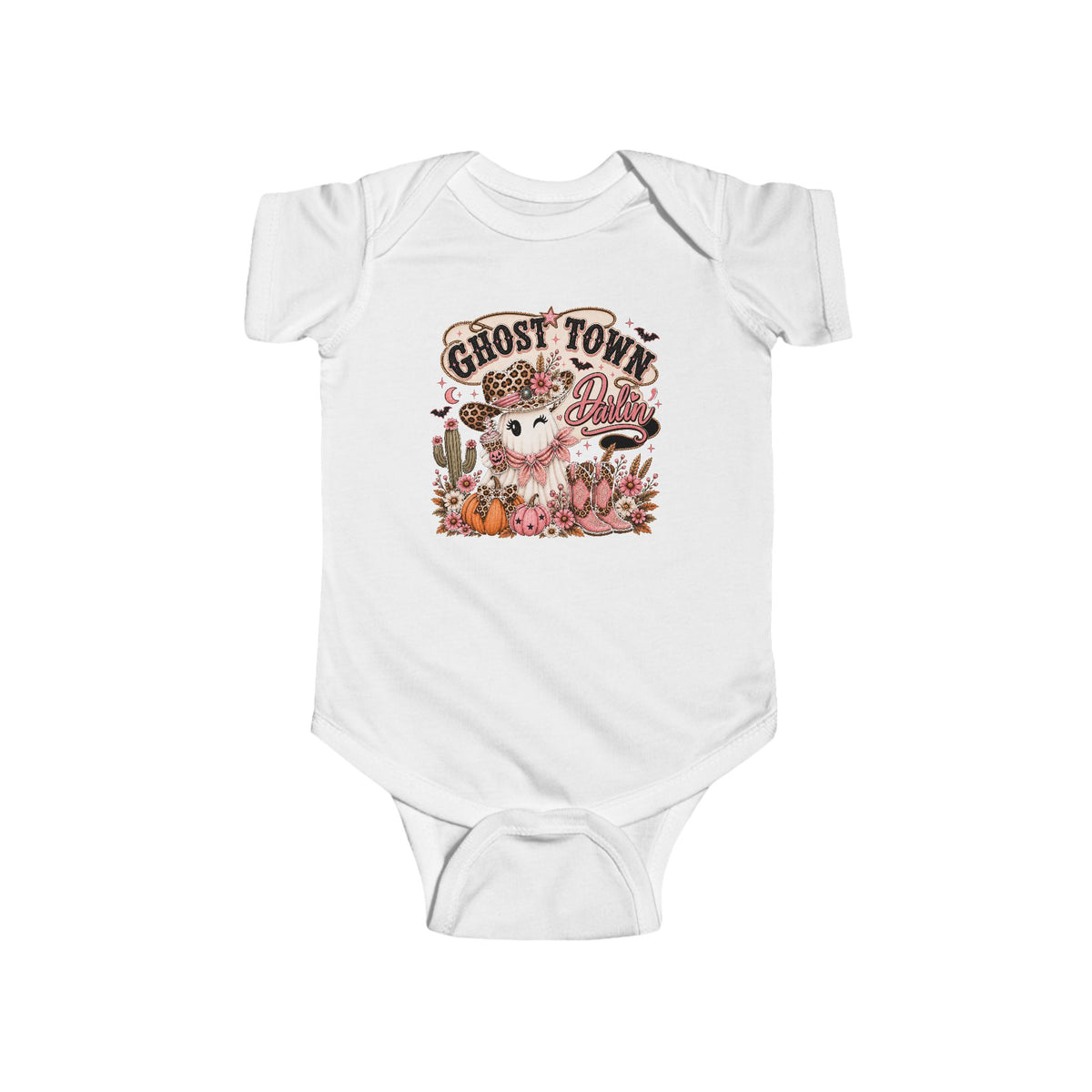 Ghost Town Darlin’ Baby Girl Western Halloween Bodysuit