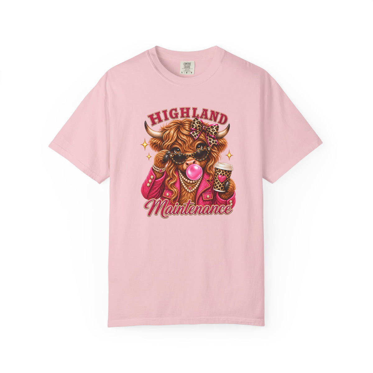 Highland Maintenance Cow Shirt – Funny Highland Cow Graphic Tee for Women
