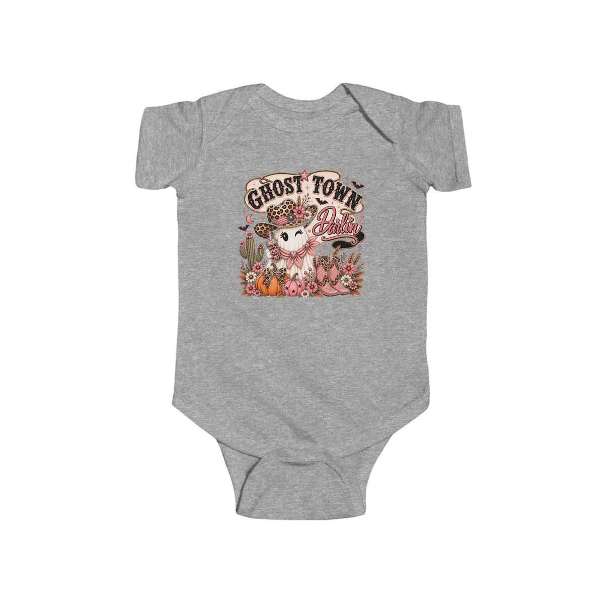Ghost Town Darlin’ Baby Girl Western Halloween Bodysuit
