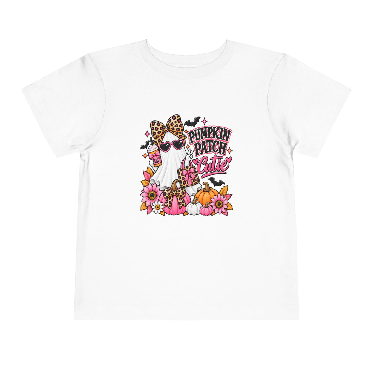 Pumpkin Patch Cutie Toddler Halloween Shirt – Cute Ghost Pumpkin Patch T-shirt for Girls