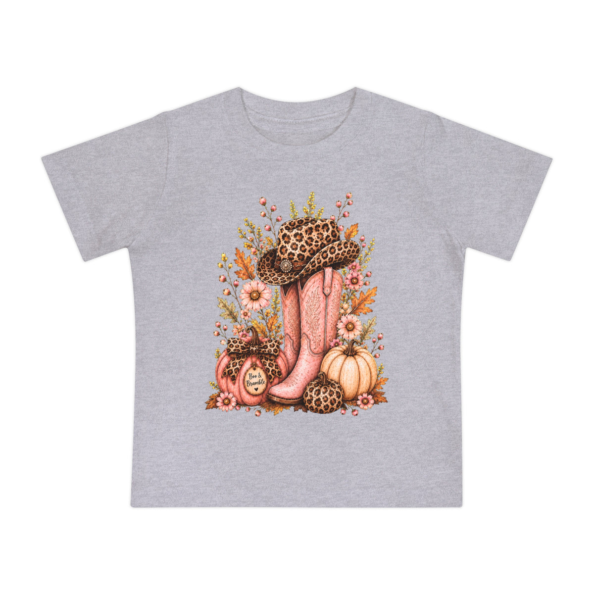Western Cowgirl Pumpkin Baby Fall Season Tee