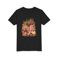 Western Cowgirl Pumpkin Youth Shirt, Pink Cowboy Boots & Leopard Print Fall Tee